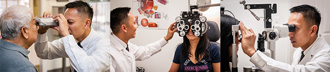 Dr. Sunga examining patients